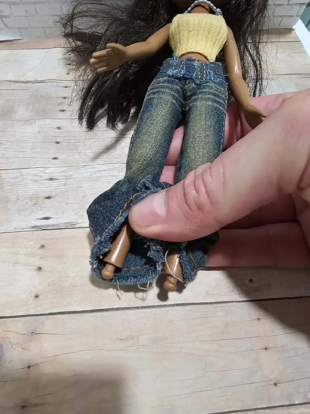 2002 Bratz Xpress It Sasha Doll MGA Vintage Y2K Brown Hair Partial Outfit